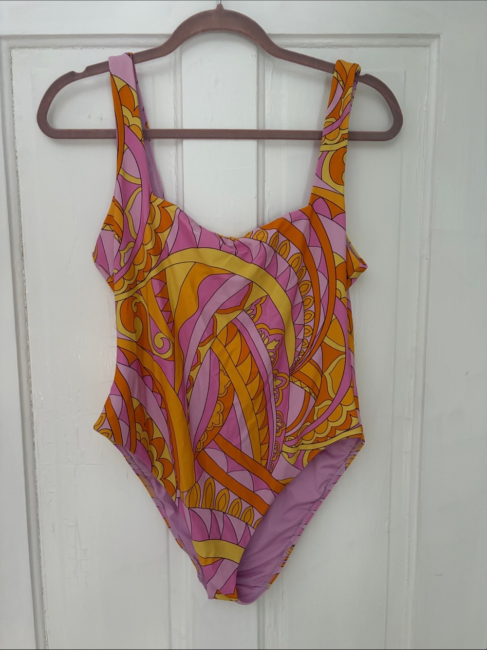 Show Me Your Mumu - Pink & Orange Swirl - One Piece Swimsuit